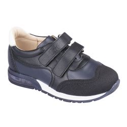 TW-435 (цв.19-сине-черный, 26) Полуботинки спортивные (натур.кожа, без св.диодов)