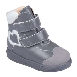 TW-525 (цв.9-темно-серый, 23) Ботинки (станд.задн., натур.мех, съемн.стелька)