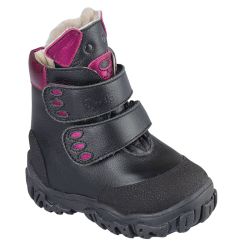 TW-522 (цв.2-черно-малиновый, 22) Ботинки (станд.задн., натур.мех, съемн.стелька)