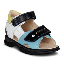 TW-146 (цв.5-мультиколор) Туфли летние (Два ремня на велкро)