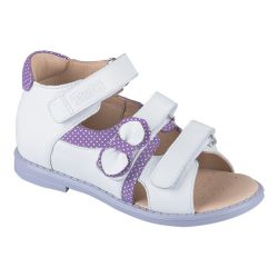 TW-133 (цв.5-бело-фиолетовый, 26) Сандалеты ортопедические малосложные