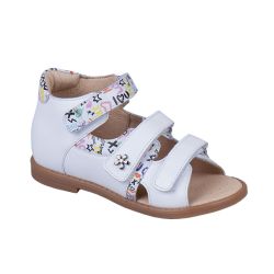 TW-133 (цв.21-белый комбинир.) Туфли (откр.нос,натур.кожа)