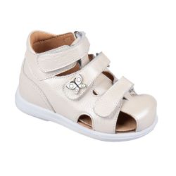 TW-233 (цв.23-бежевый перламутр, 21) Туфли (закр.нос,натур.кожа,съемн.стелька)