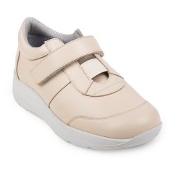 DTD-453 (цв.2-бежевый) Полуботинки (велкро и резинка)