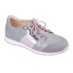 TW-451 (цв.4-серо-розовый, 36) Полуботинки спортивные (натур.кожа)