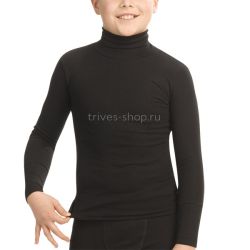 FC154 (№3, синий) Футболка для мал. с дл. рукавами с выс.воротником