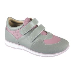 TW-450 (цв.4-серо-розовый, 31) Полуботинки ортопедические малосложные