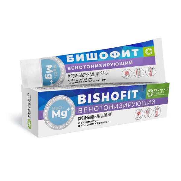 Крем-бальзам для тела венотонизирующий с Бишофитом  