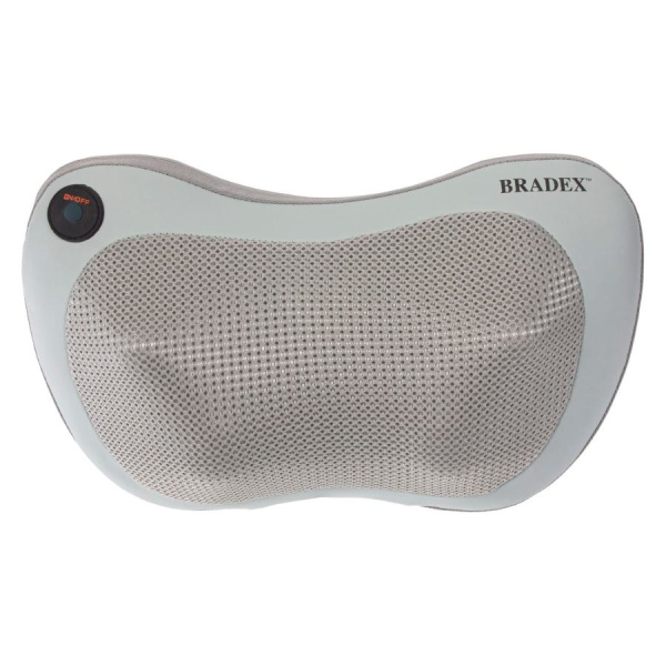 Массажная подушка с подогревом и массажем Шиацу (серая) KZ0564 