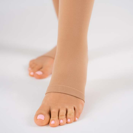 Чулки компрессионные с открытым носком, класс компрессии 1, цвет бежевый, ТК.930 Evolution ТК.930.11  Evolution