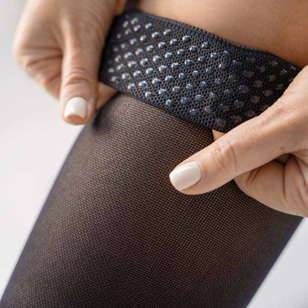 Чулки компрессионные с закрытым носком, класс компрессии 1, цвет черный, ТК.931 Evolution ТК.931.10  Evolution